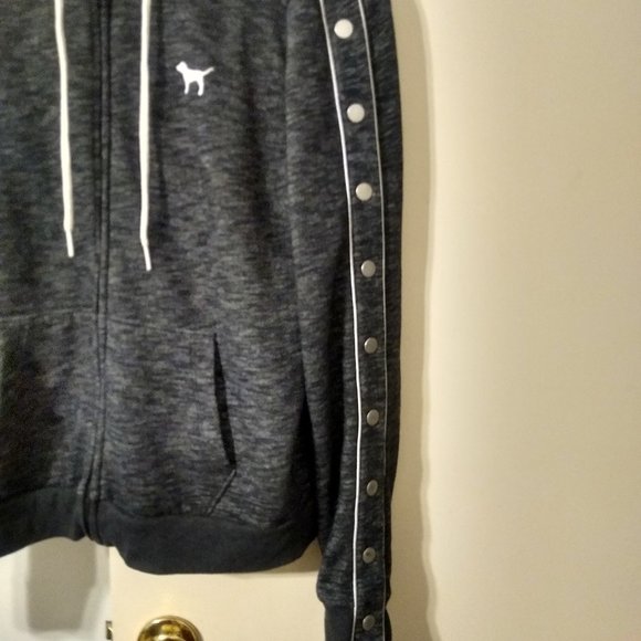 VS Pink Sweat Jacket with Hoodie (Size Medium) - Picture 2 of 5